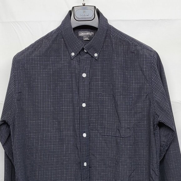 Eddie Bauer Shirt Button Up Mens Medium Relaxed Fit Long Sleeve Wrinkle Free - Picture 3 of 16